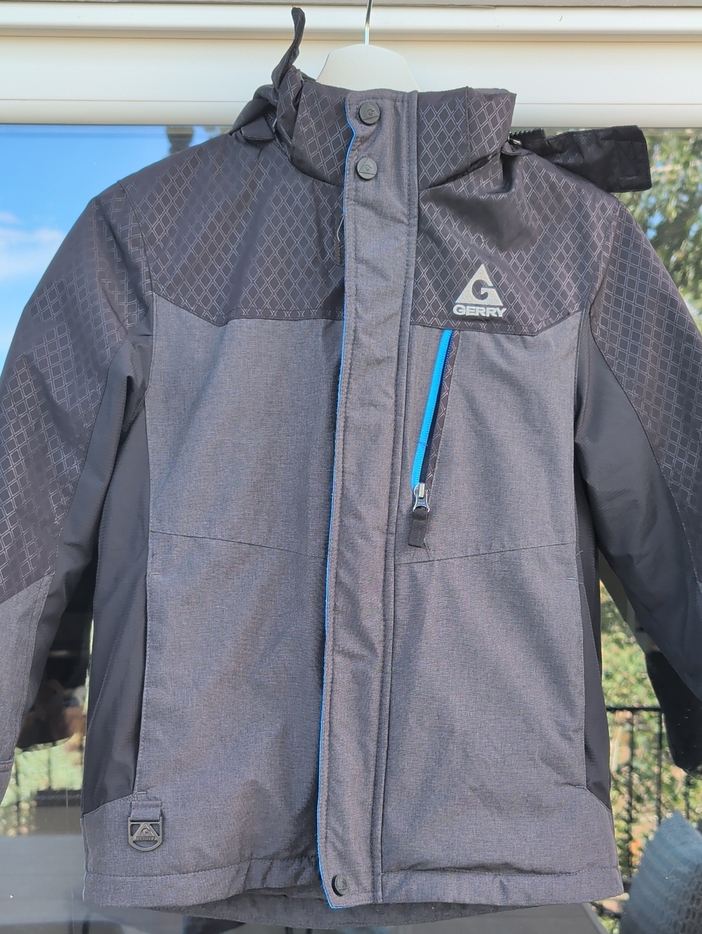 Gerry Weber Kids Gray Snow Jacket with Blue Zip Accent